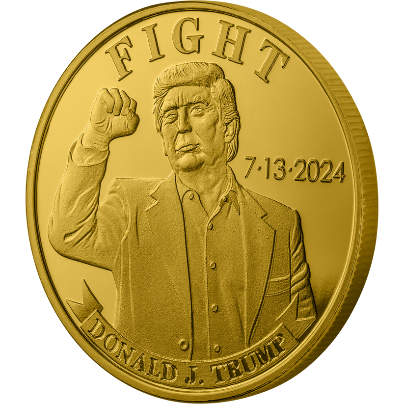 2024 Golden Trump Fight Coin – 47Coins